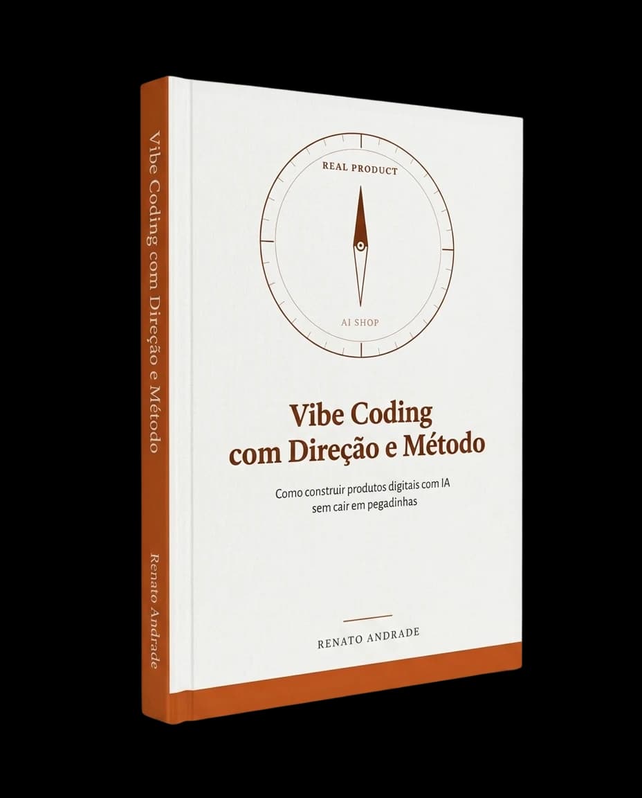 Capa do livro Vibe Coding com Direção e Método, por Renato Andrade